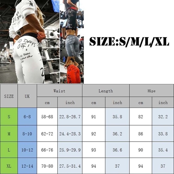 Tights Gym Leggings Workout Yoga Pants 👖 🏋️♀️🔥 - Picture 5 of 5